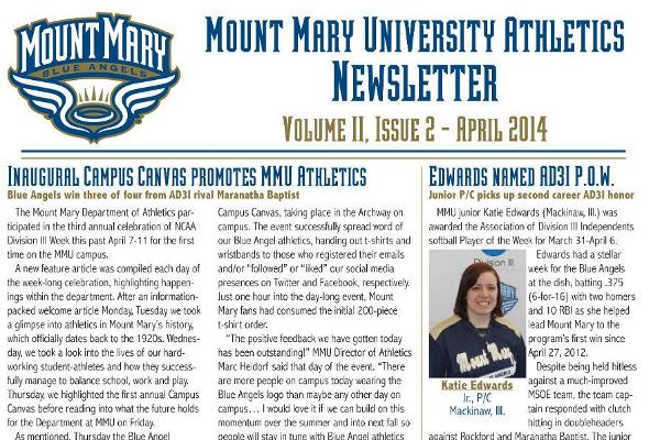 MMU Athletics Newsletter, Vol. II, Issue 2 released